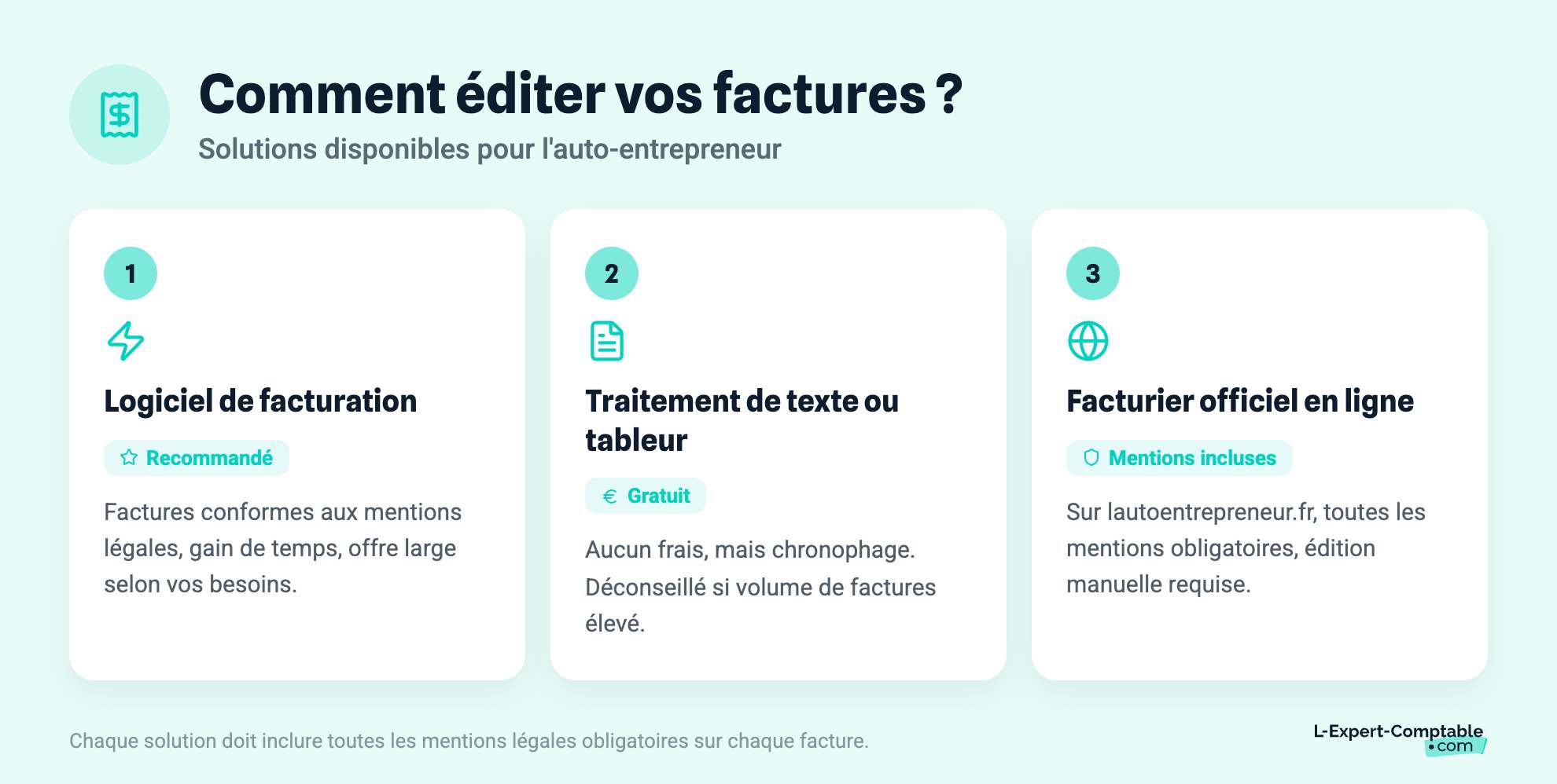 Comment éditer vos factures ?